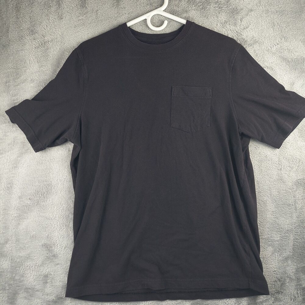 Croft & Barrow Easy Care Men’s T-Shirt Crew Neck Cotton Blend Black Size M